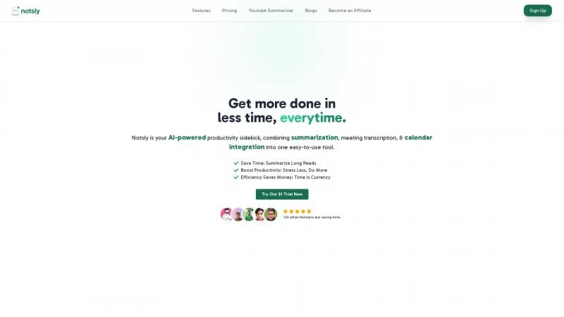 Homepage of Notsly