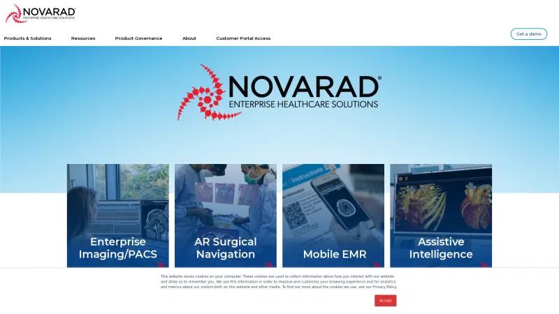 Homepage of NovaPACS