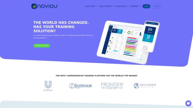 Homepage of Noviqu