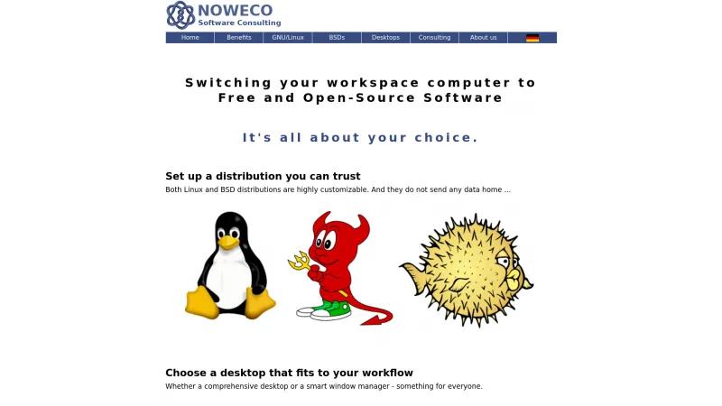 Homepage of NOWECO Risk Manager