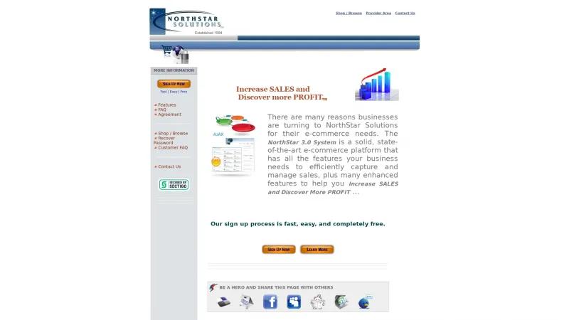 Homepage of NorthStar 3.0 System