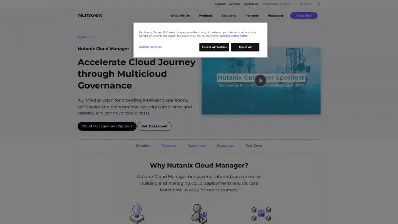Nutanix: Transforming IT Infrastructure with Innovative Cloud Solutions and Intelligent Automation Homepage of Nutanix Cloud Manager