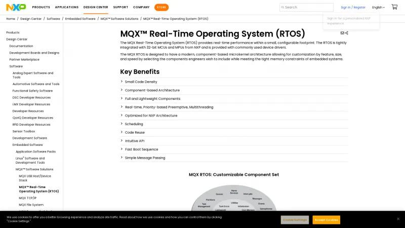 Homepage of MQX RTOS