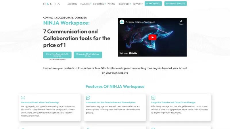 Homepage of NYNJA