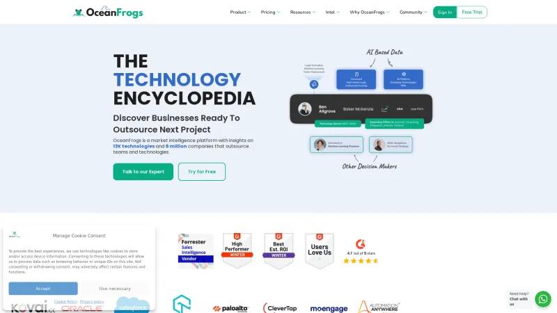 Homepage of OceanFrogs