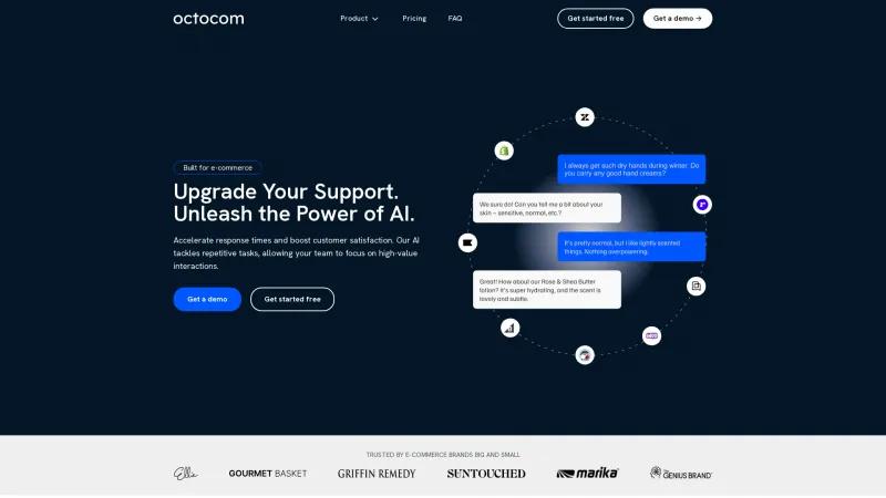 Homepage of Octocom