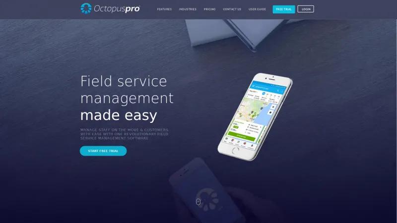 Homepage of OctopusPro