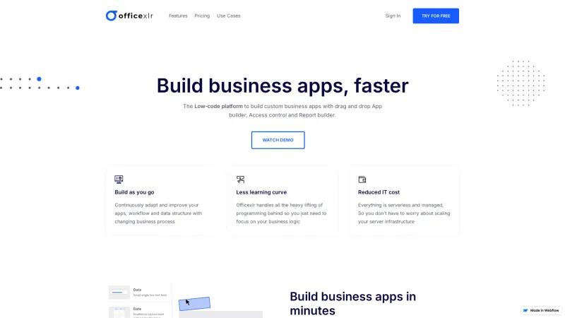 Homepage of Officexlr