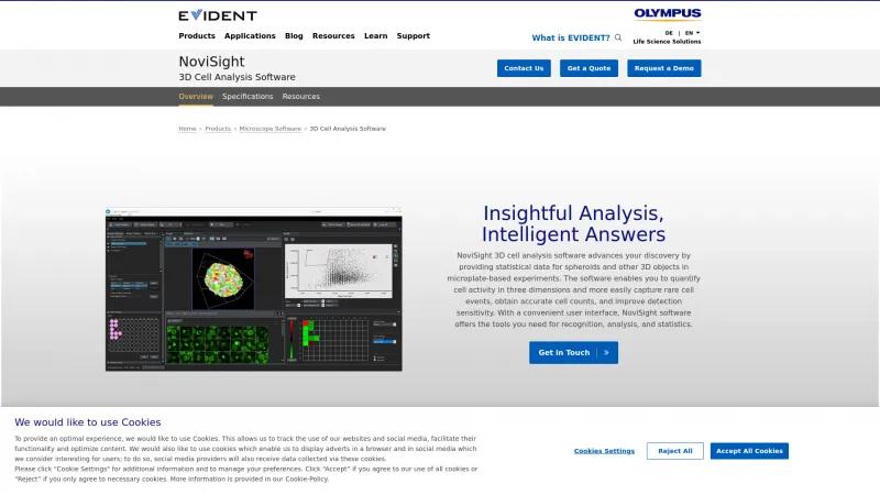 Homepage of NoviSight 3D