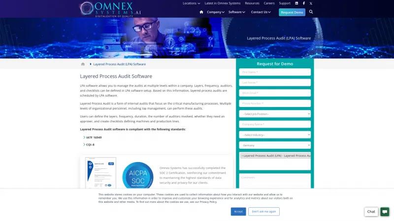 Homepage of Layered Process Audit (LPA)