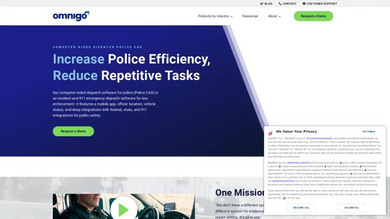 Homepage of DISPATCHblue