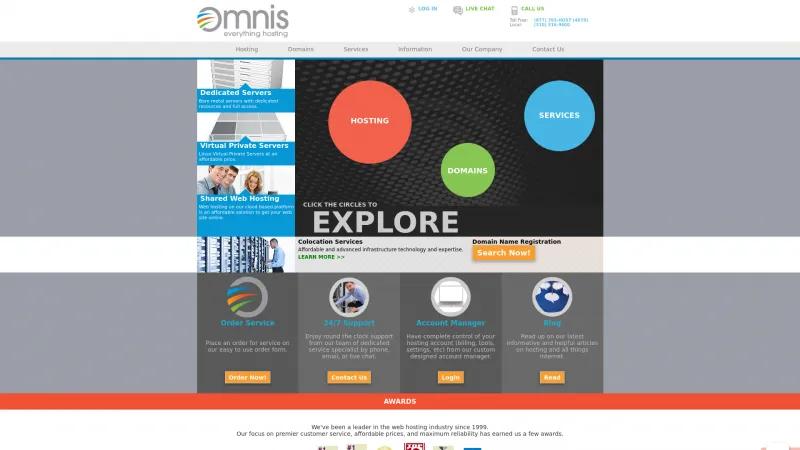 Homepage of Omnis