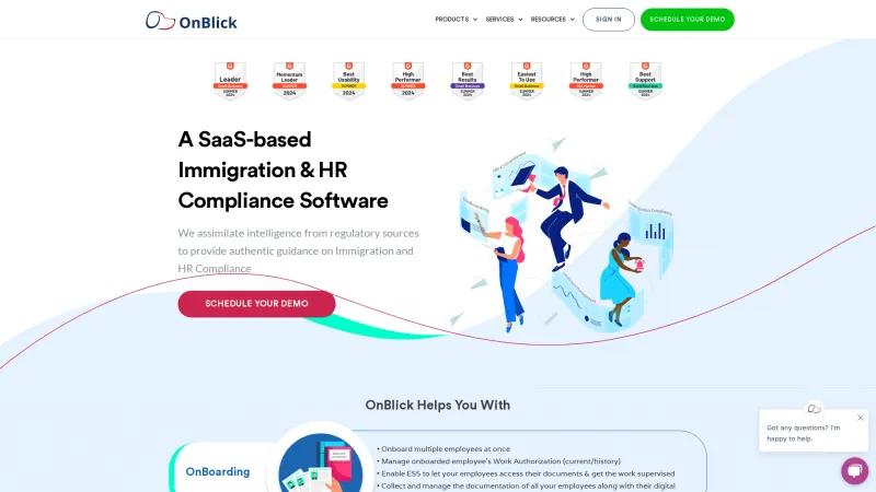 Homepage of OnBlick