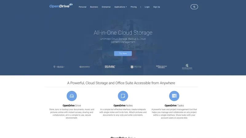 Homepage of OpenDrive