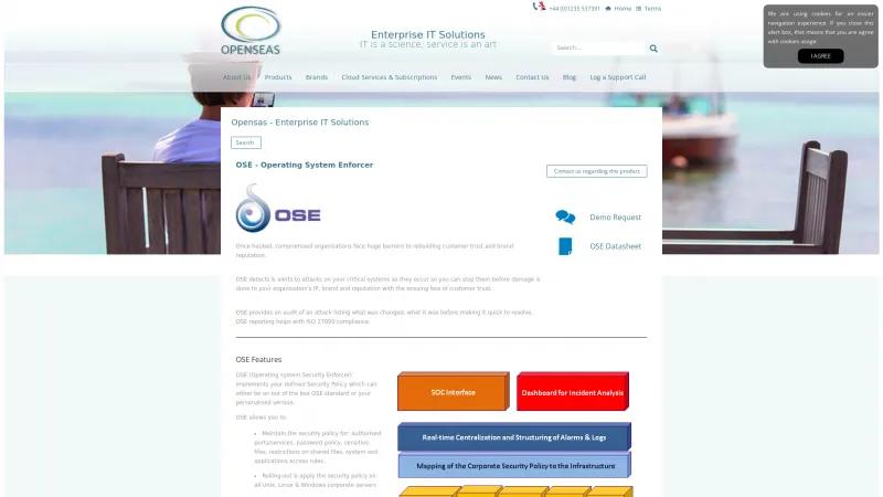 Homepage of OSE