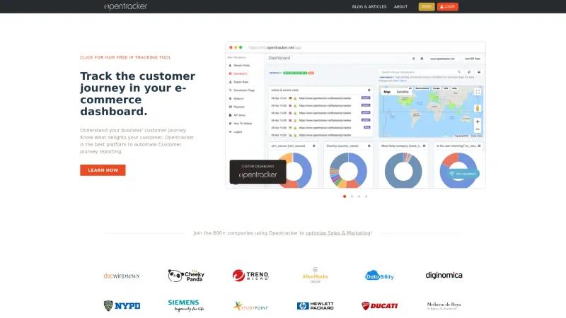 Homepage of Opentracker