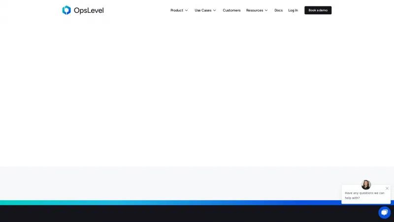 Homepage of OpsLevel