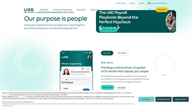 Homepage of Optimum HR