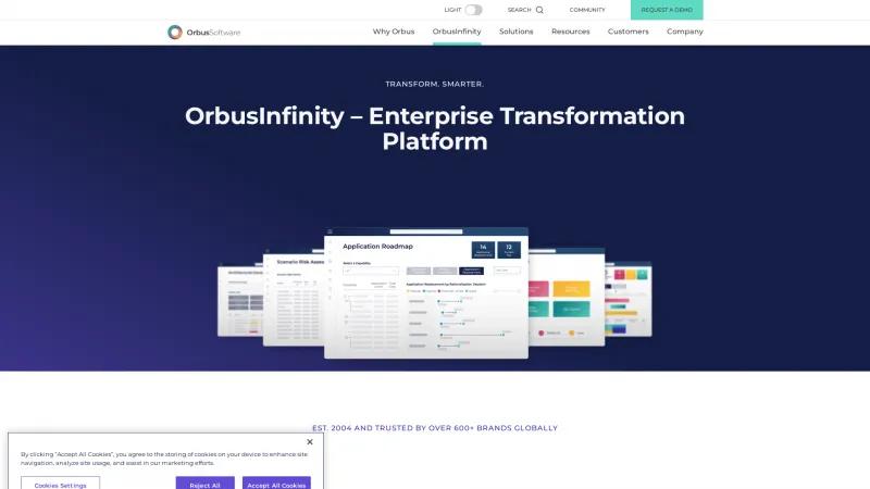 Homepage of OrbusInfinity