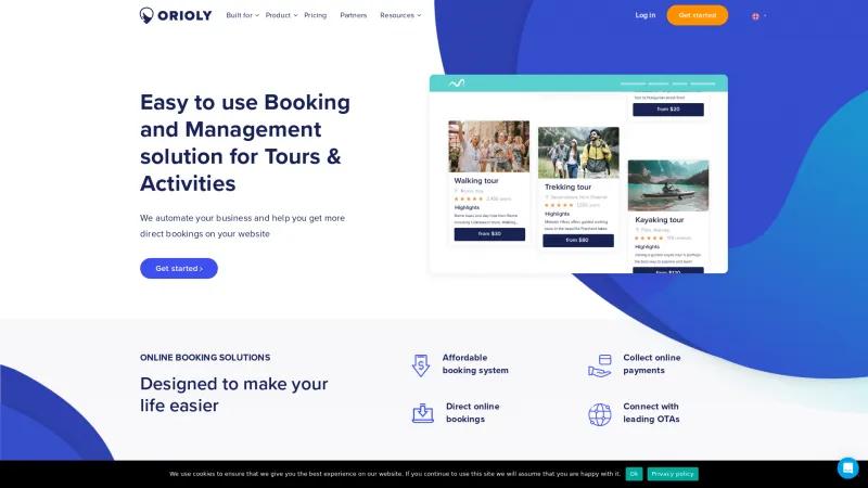 Homepage of Orioly