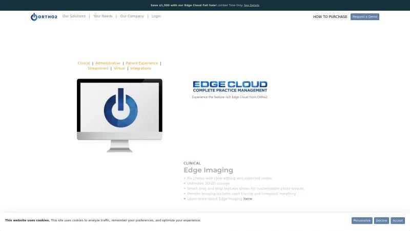 Homepage of Ortho2 Edge Cloud