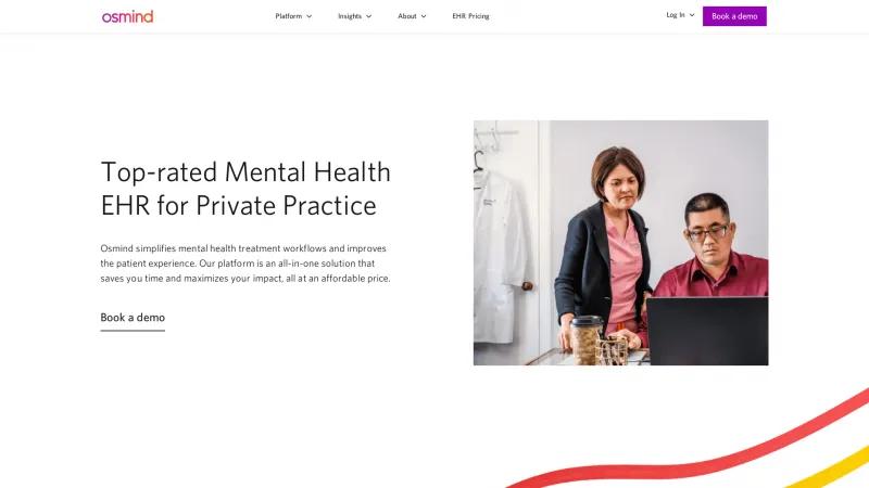 Homepage of Osmind