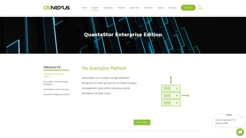 Homepage of QuantaStor