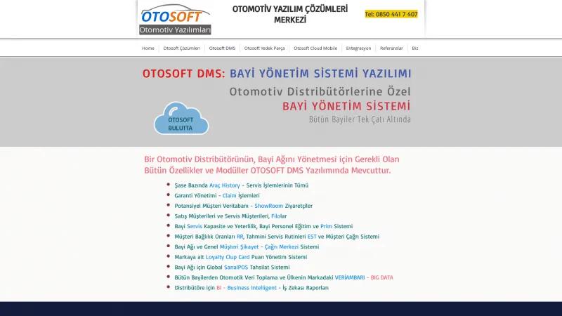 Homepage of OTOSOFT DMS