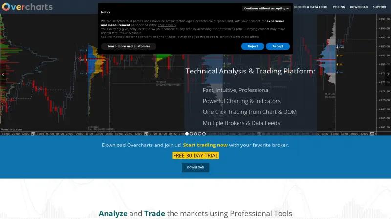 Homepage of Overcharts