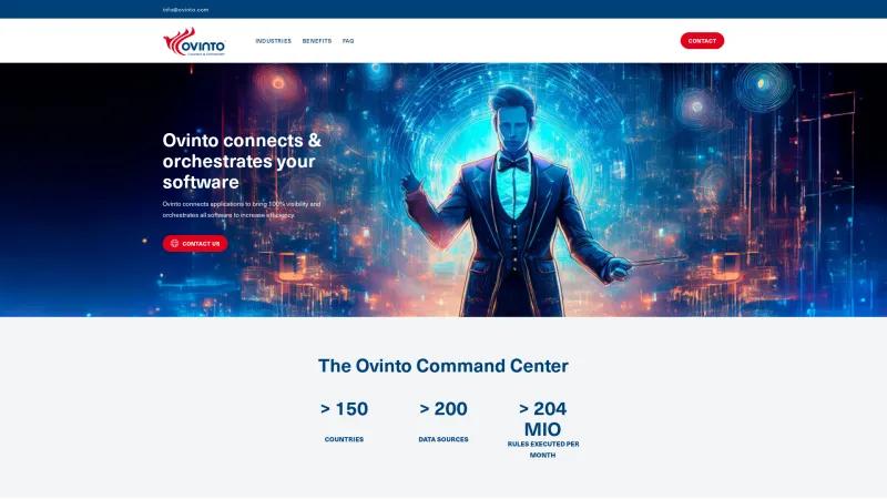 Homepage of Ovinto