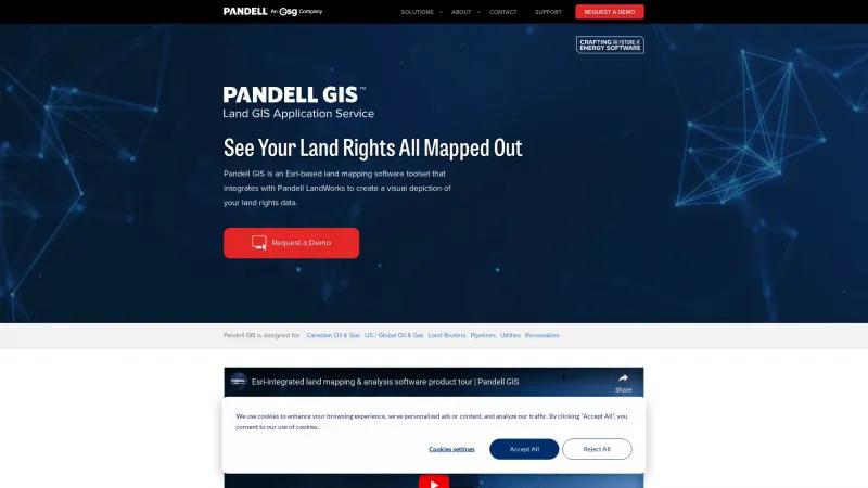 Homepage of Pandell GIS