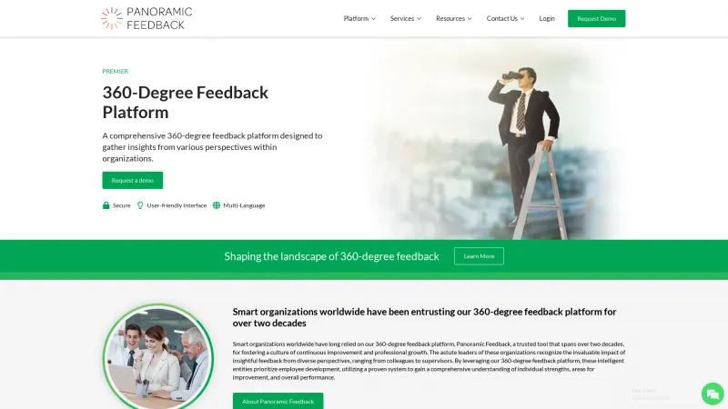 Homepage of Panoramic Feedback