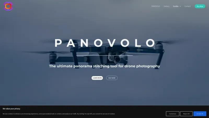 Homepage of PANOVOLO