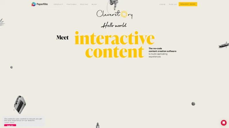 Homepage of Cleverstory