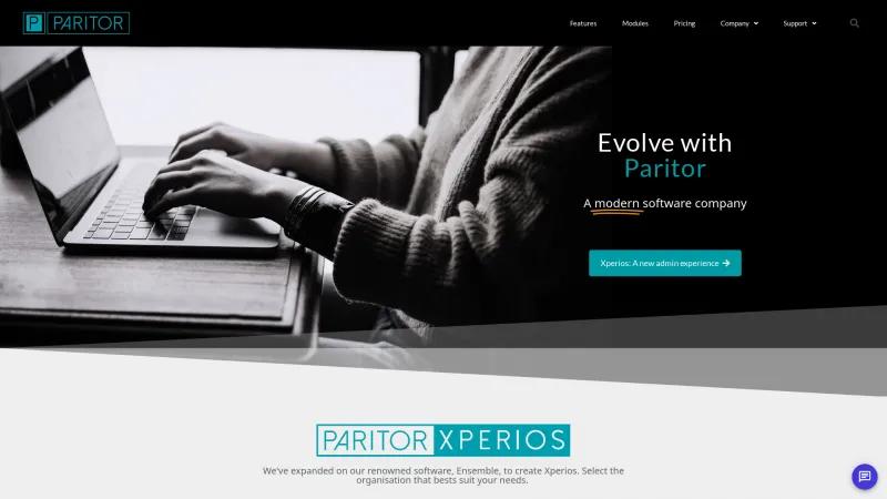 Homepage of Paritor Academy