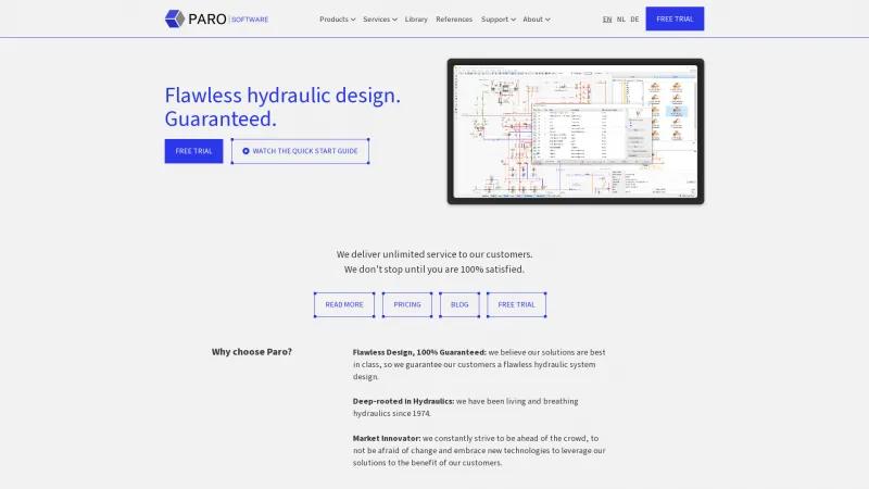 Homepage of HydroMan