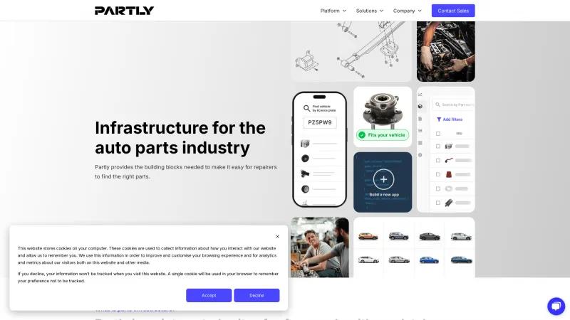 Homepage of Partly