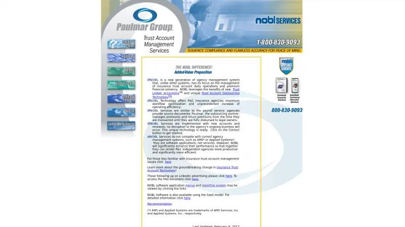 Homepage of NOBL