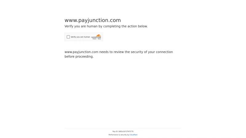 Homepage of PayJunction