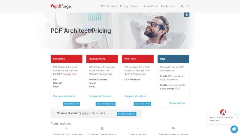 Homepage of PDF Architect