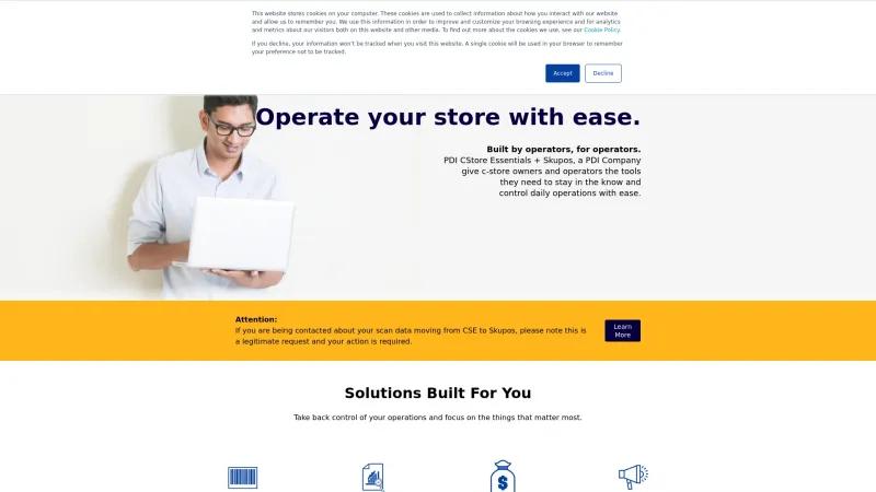 Homepage of CStore Essentials