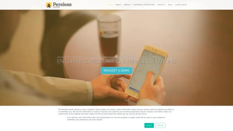 Homepage of Pereless Systems