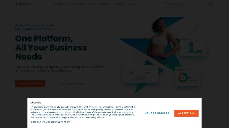 Homepage of Perfect Gym