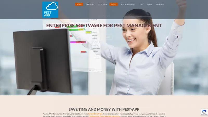 Homepage of Pest-App