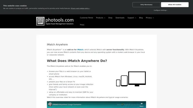 Homepage of IMatch