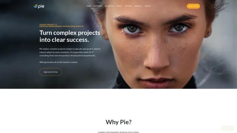 Homepage of Pie