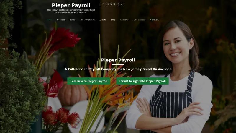 Homepage of Pieper Payroll