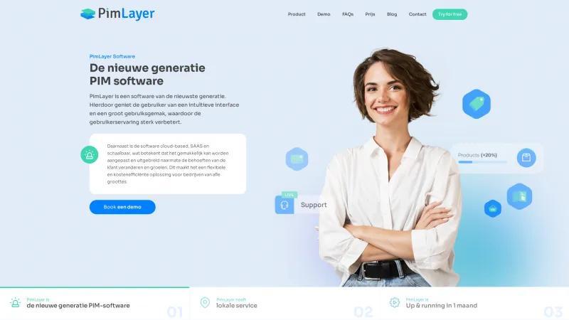 Homepage of PimLayer