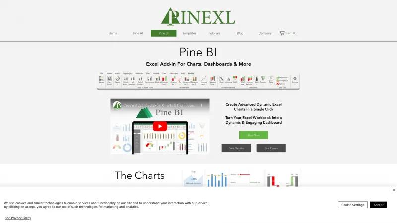 Homepage of Pine BI