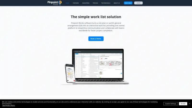 Homepage of Pinpoint Works